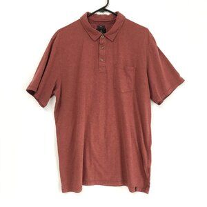 Prana Men's Burgundy Polo Shirt Size XLT